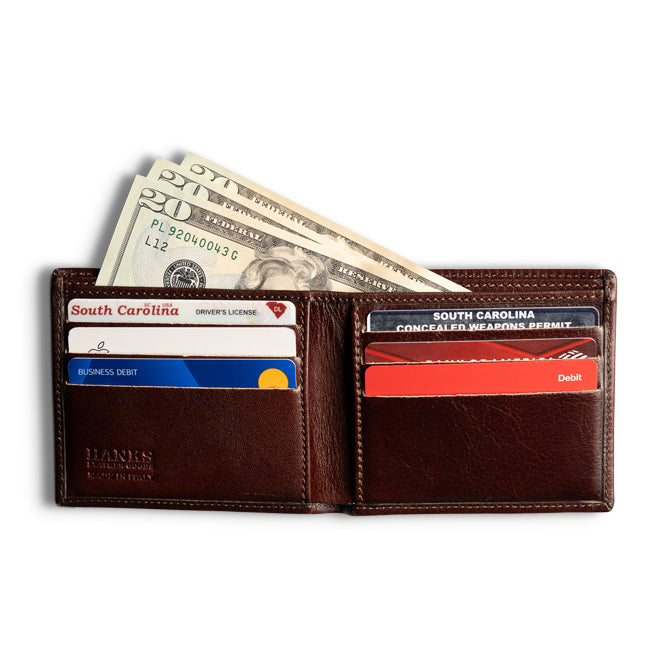Two Fold Italian Leather Wallet