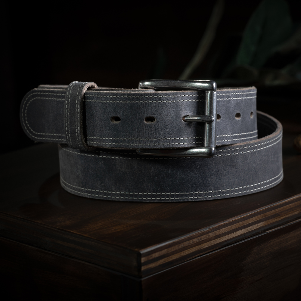 Wyoming Bison Belt - Grey
