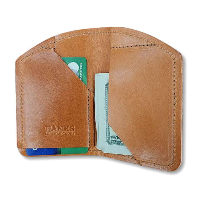 Front pocket BiFold Card Case Tan