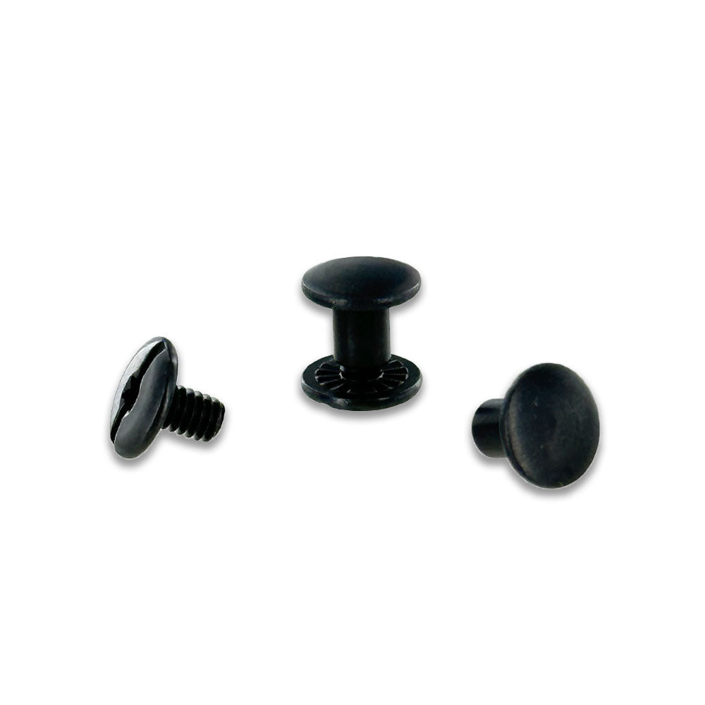 1/4" chicago screws in black