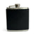 Black flask with leather covering