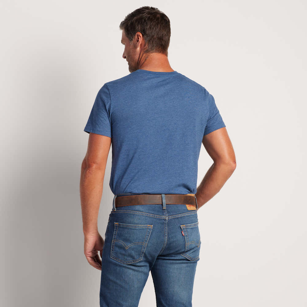 The Legend Double Prong Retro Style Jean Belt 6 Holes - 1.5" Width