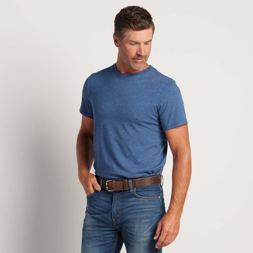 The Legend Double Prong Retro Style Jean Belt 6 Holes - 1.5" Width