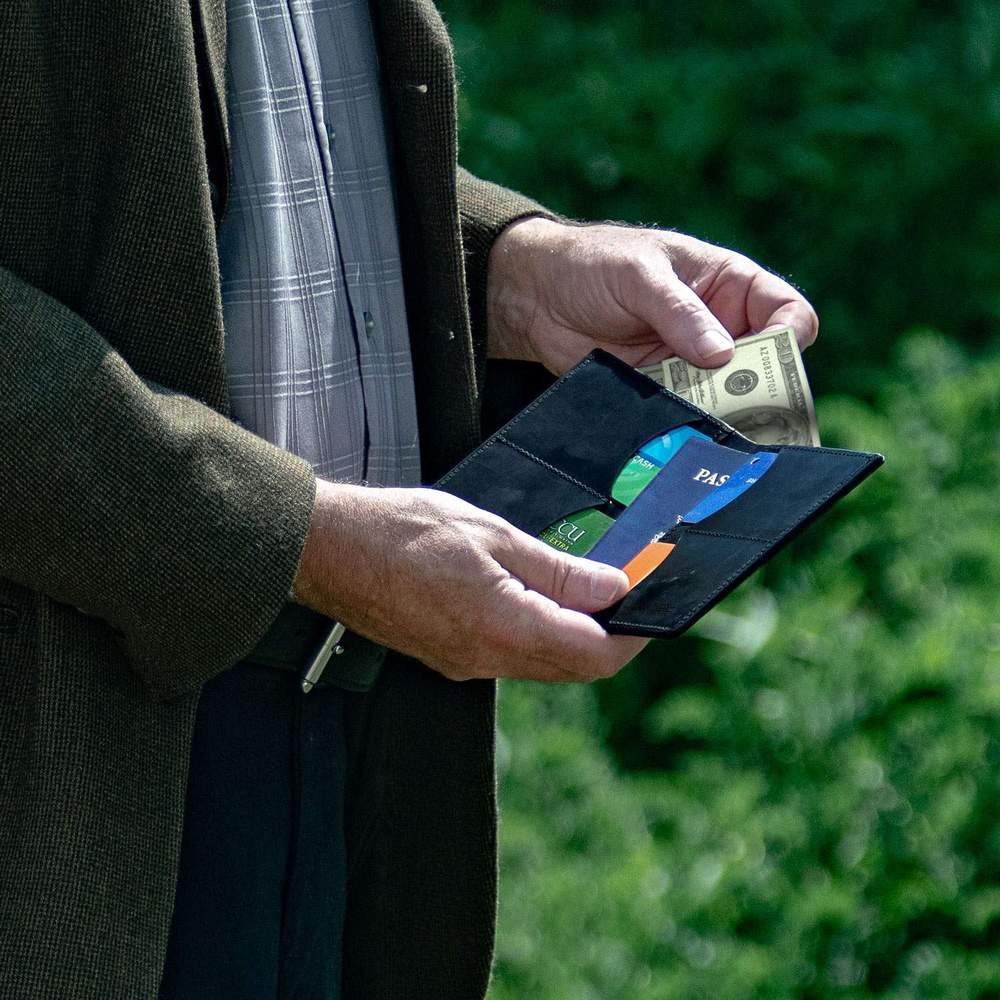 Passport Leather Wallet Case