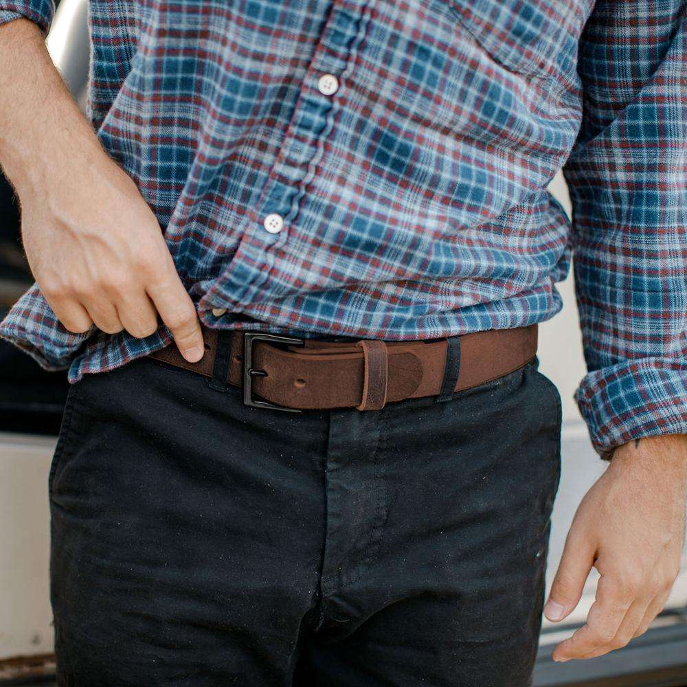 Crazy Horse Leather Jean Belt