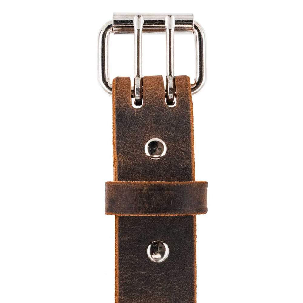 The Legend Double Prong Retro Style Jean Belt 6 Holes - 1.5" Width