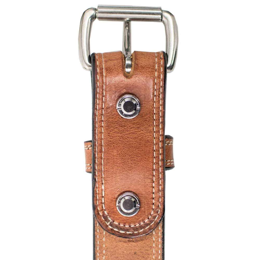 Hanks Belts Tool Free Chicago Screw Back of Belt View Nickle