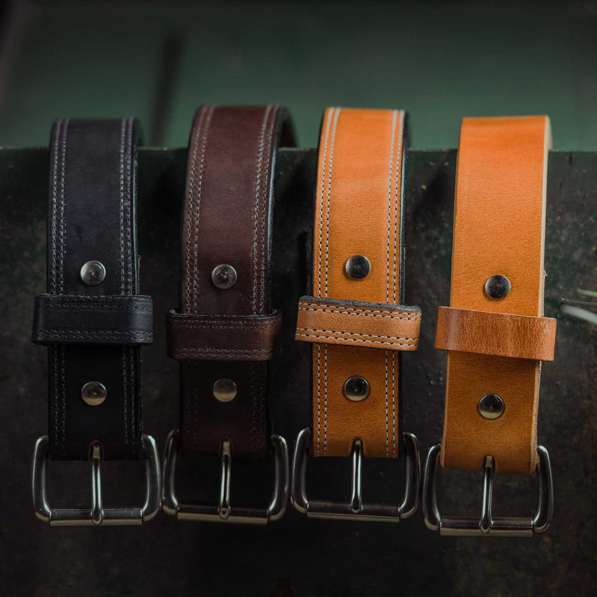 Old World Harness Leather Belt - 1.5&quot;