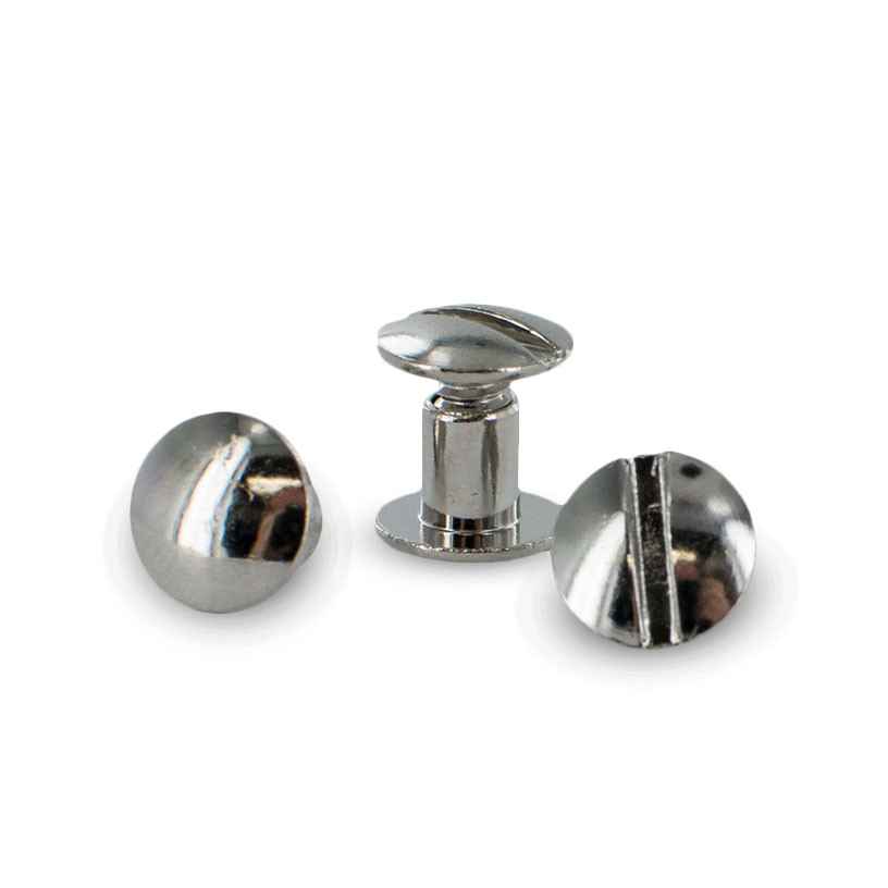 1/4" Nickel Plated Chicago Screws Replacement 2 pack