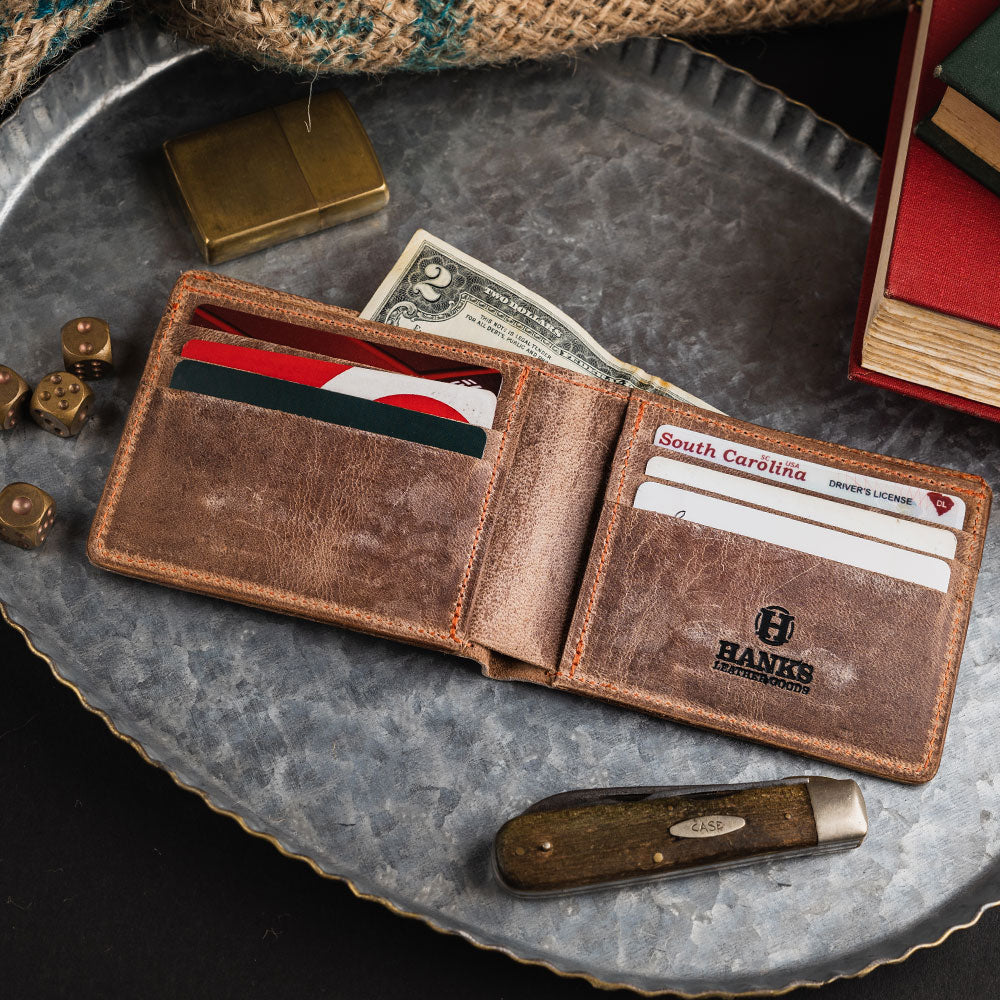 Leather USA Made Bifold Wallet