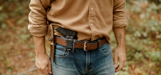 Hanks Extreme Gun Belt. Our Toughest Single Ply Leather Gun Belt.