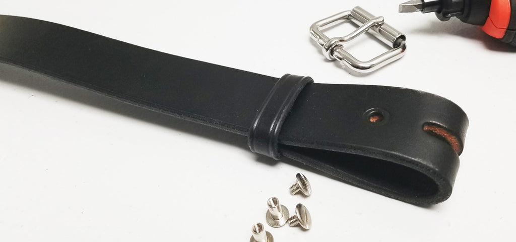 How to Remove Chicago Screws and Change The Buckle - Hanks Belts