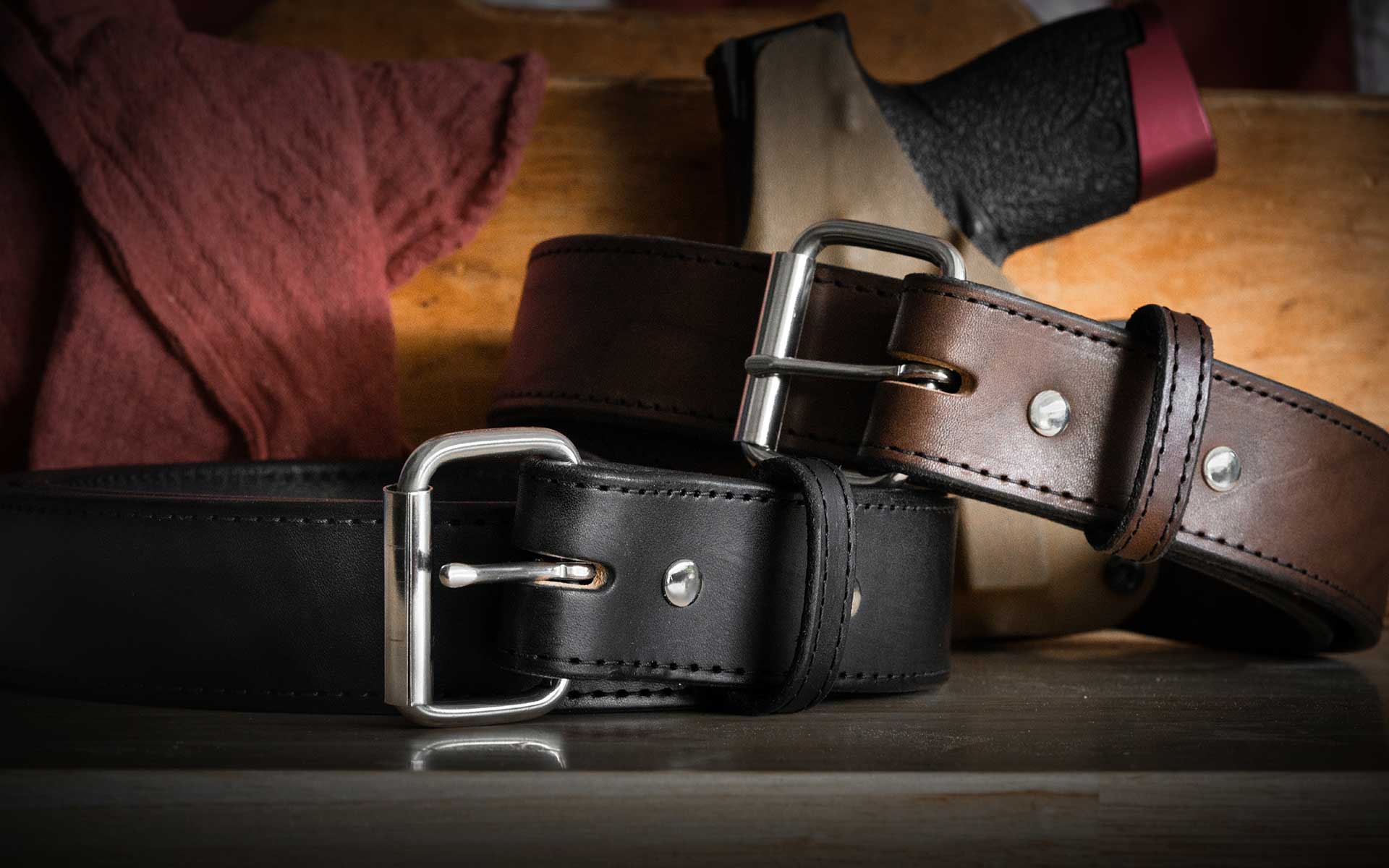 Best Gun Belts - Hanks Best Leather Gun Belt For CCW Tagged "1 1/2 Inch" - Hanks Belts Best Gun Belts - Hanks Best Leather Gun Belt For CCW Tagged "1 1/2 Inch" - Hanks Belts