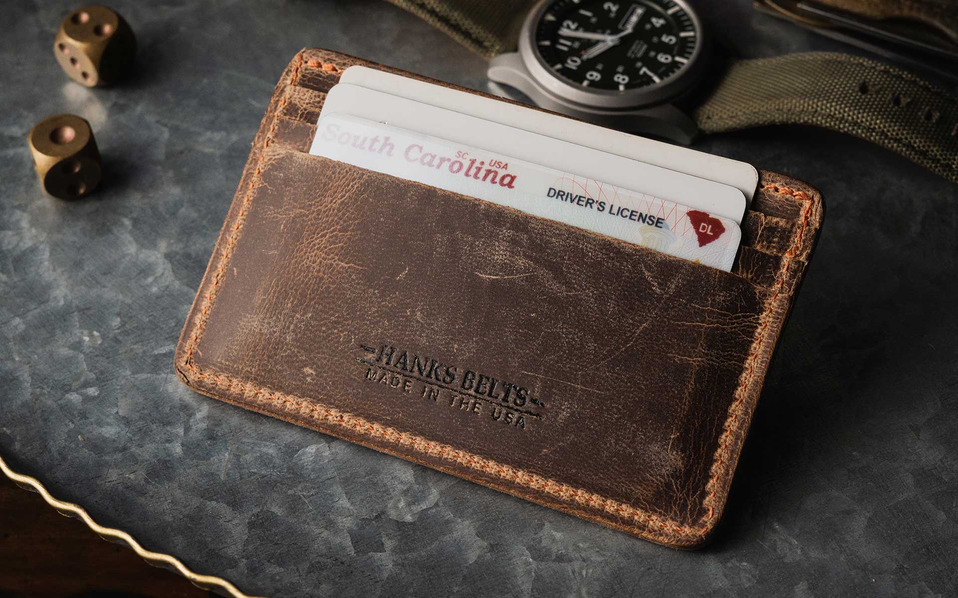 Hanks USA Made Leather Card Cases