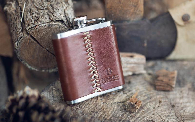 Leather Covered Flask