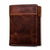 Hanks USA Made Bison trifold on Wooden background