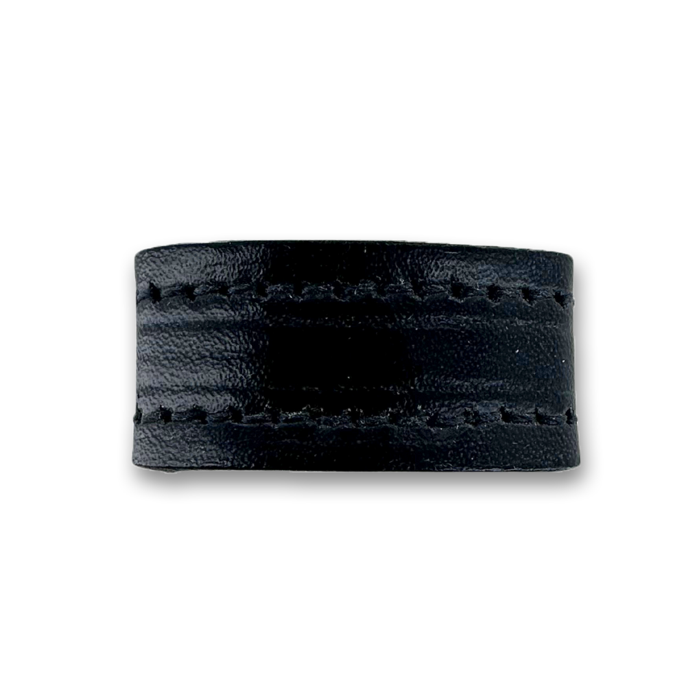 Hanks 1.25" Wide Black Belt Keeper