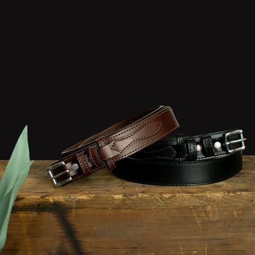 Hanks Ranger Belt - 1.5" Black & Brown Group Image