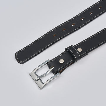 PBF Men's 1.25-Inch Casual Leather Belt - Full Grain Cowhide, X-Small To Big & Tall, Tan