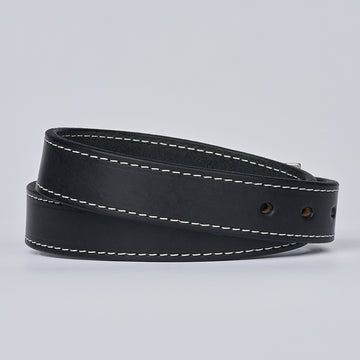 Women's Quality USA Made Leather Belt For Casual Wear or CCW Use MED / Brown White Stitching Women's Quality USA Made Leather Belt For Casual Wear or CCW Use MED / Brown White Stitching