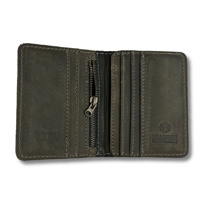 Crater Bifold With Zipper - Hanks Belts