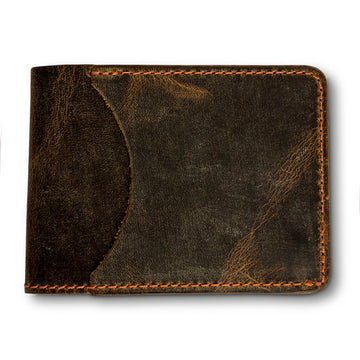 Hanks Slim Bi-fold Wallet in Vintage Brown