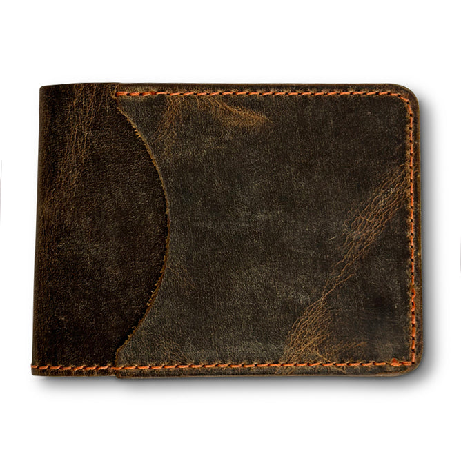 Hanks Slim Bi-fold Wallet in Vintage Brown