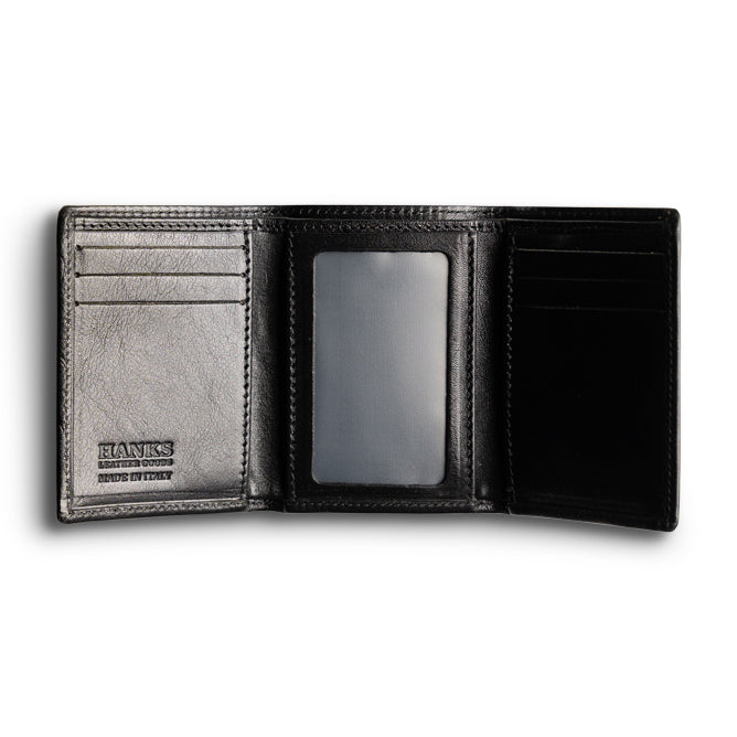 Trifold Wallet w ID Window - Black