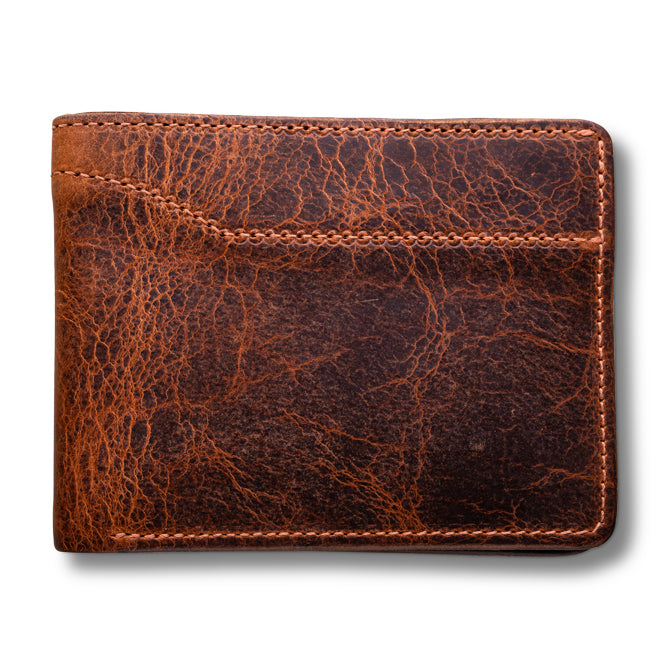 Leather Bison Bifold Wallet