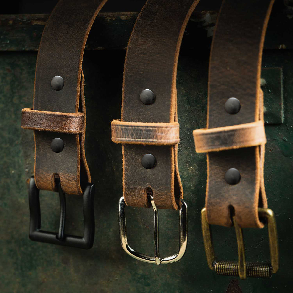 Crazy Horse Leather Jean Belt