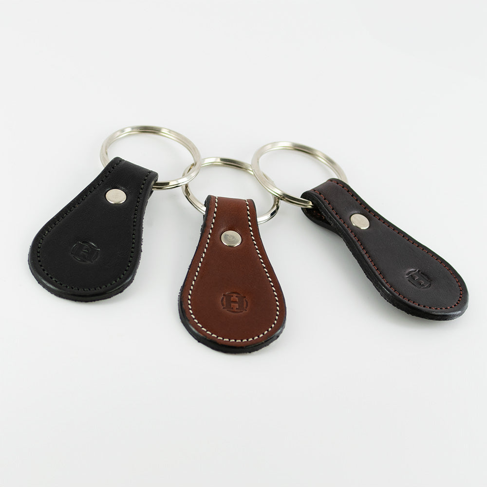 Luxury Leather Embossed USA Made Keychain Bell Shaped Keychain Hanks Belts