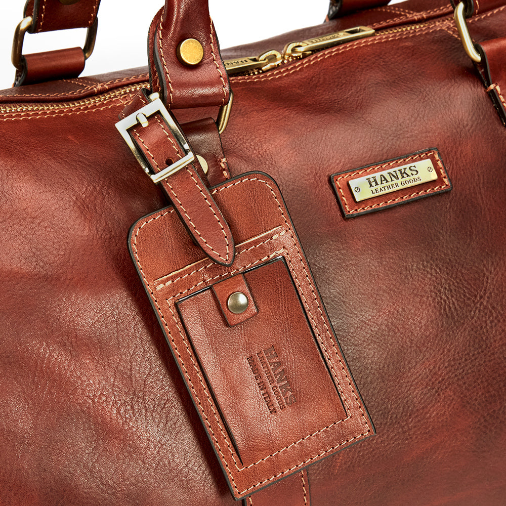 Italian Premium Handcrafted Luxury Luggage Tag with Closure for