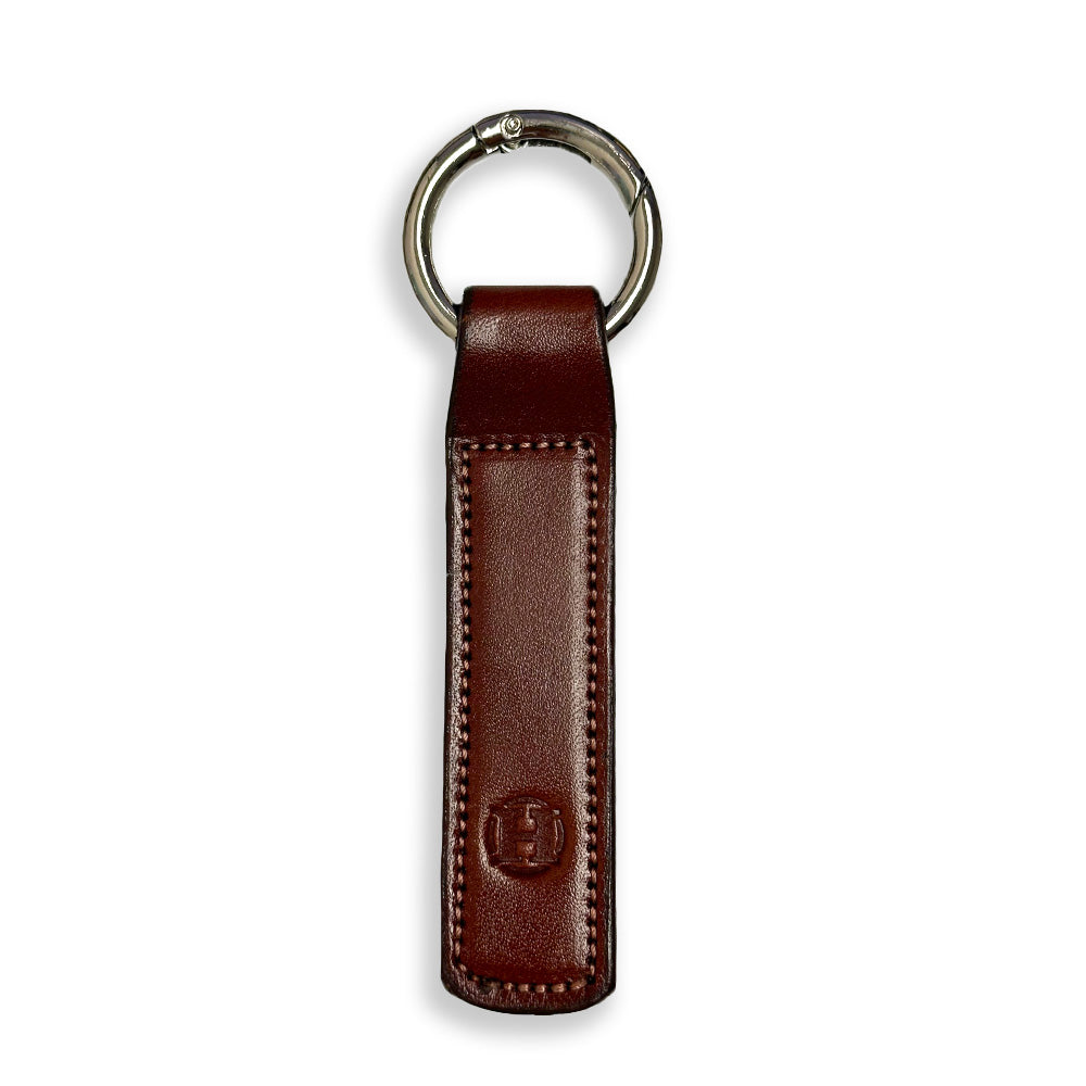 小物 LIFE LEATHER KEY-CHAIN Sienna USA Made Premium Quality Leather Keychain with Open Gate