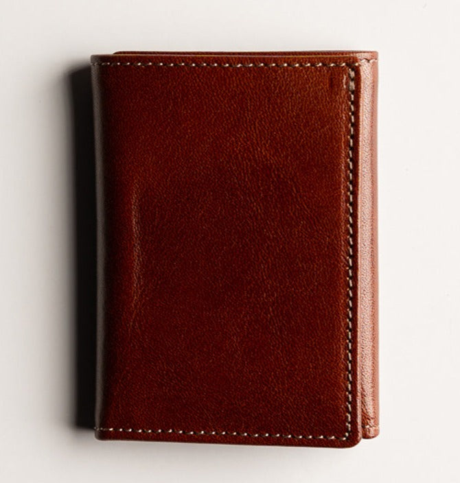 Trifold Wallet w ID Window - Dark Brown