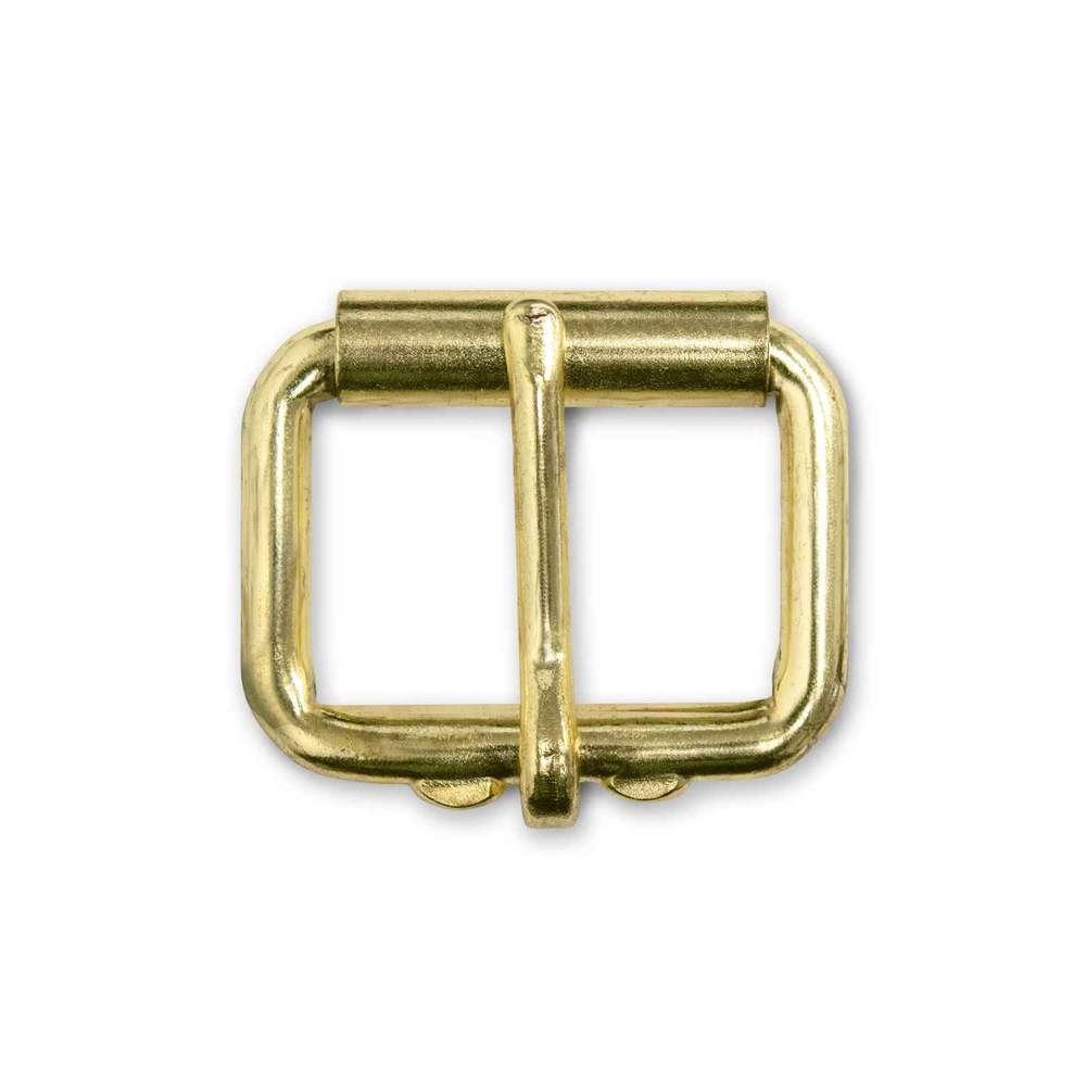 Hanks Belts 1 1/4&quot; Roller Buckle - Brass