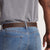 The Woodstock Double Prong Retro Style Jean Belt Holes Entire Length - 1.5"