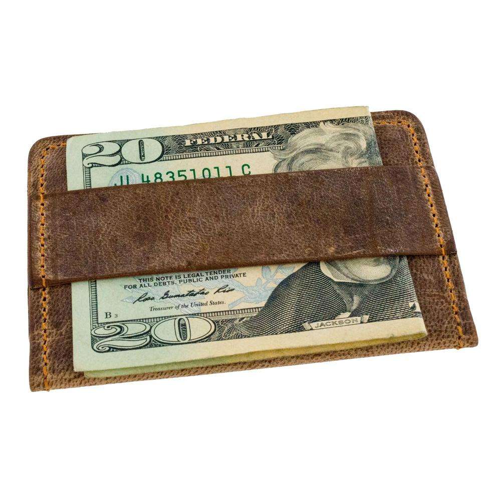 Mens Credit Card Holder - Vintage Brown