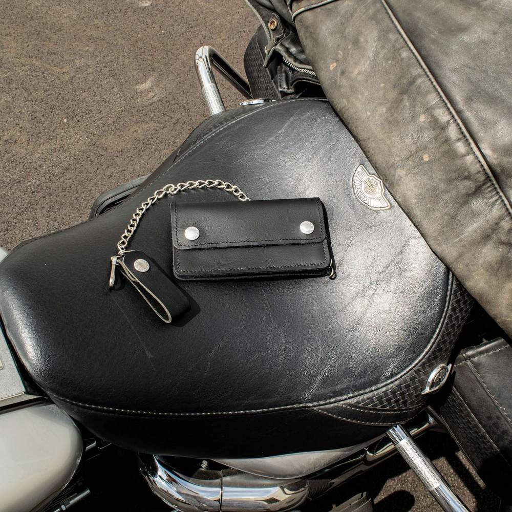 Leather Biker Wallet