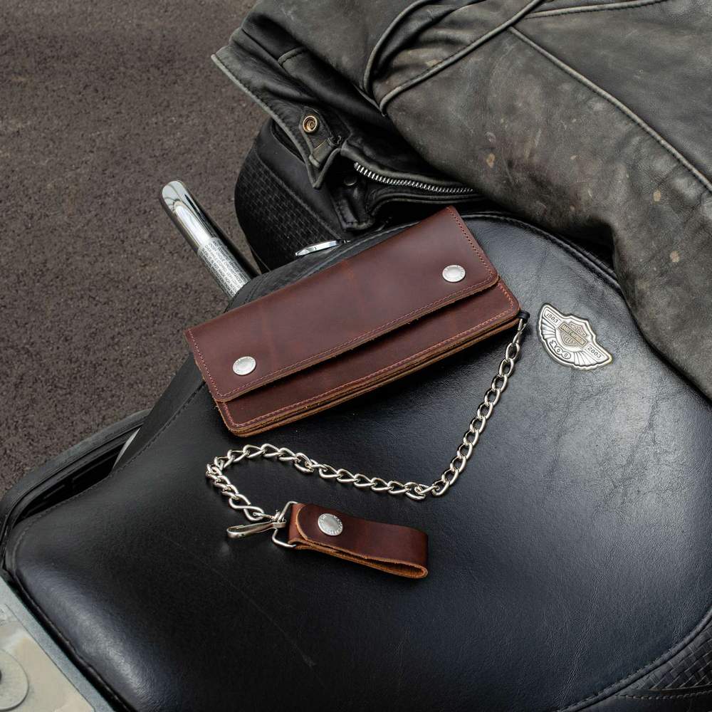 Leather Biker Wallet