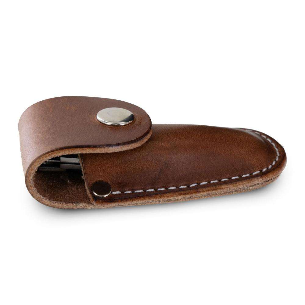 Medium Brown Leather Sheath for 4 Inch Knives From Our Store