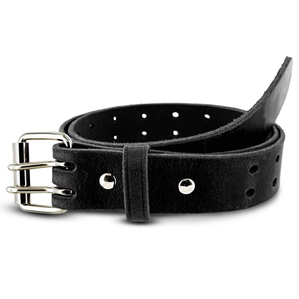 The Woodstock Double Prong Retro Style Jean Belt Holes Entire Length - 1.5&quot;