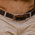 The Woodstock Double Prong Retro Style Jean Belt Holes Entire Length - 1.5"