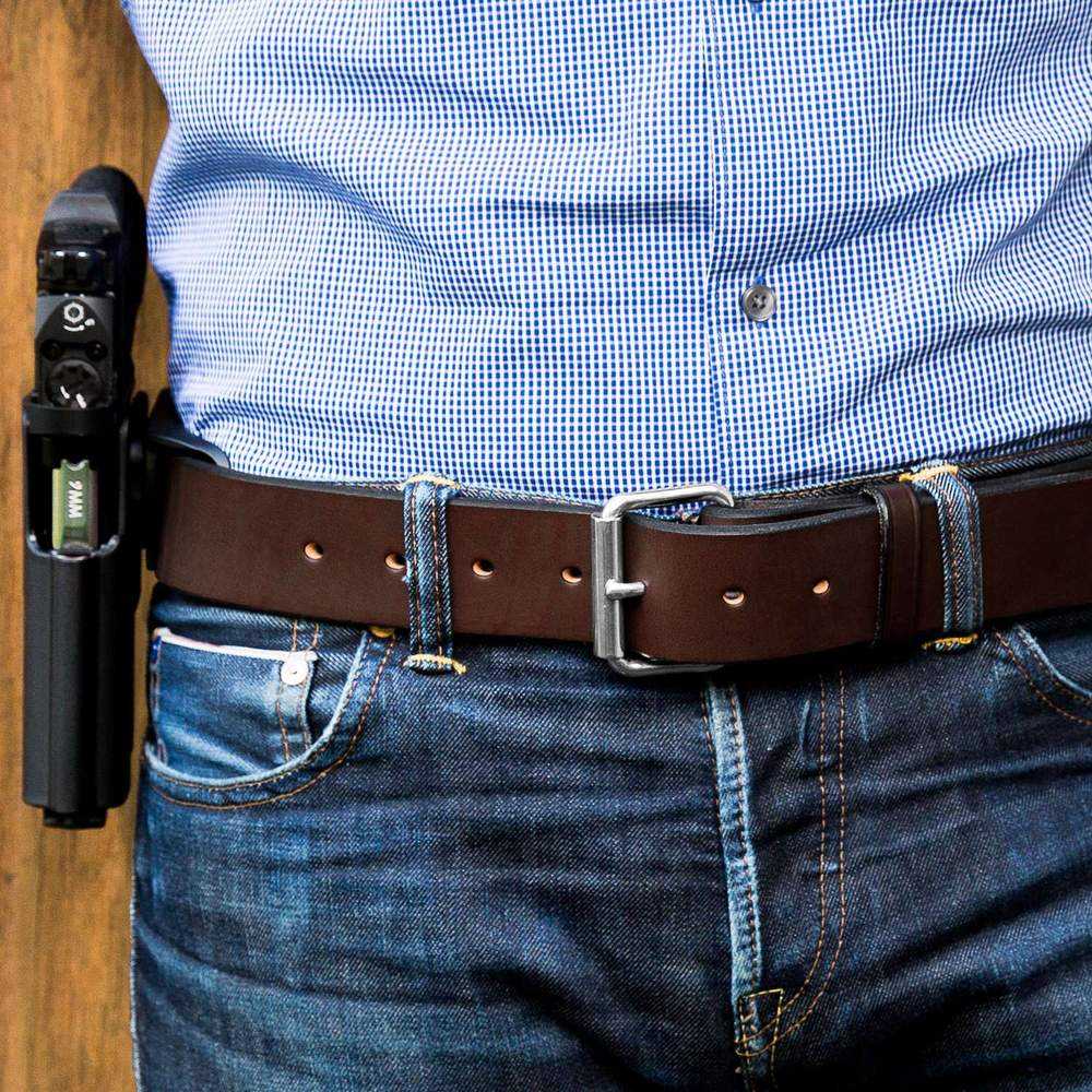 1.75 inch Leather Jean Belt