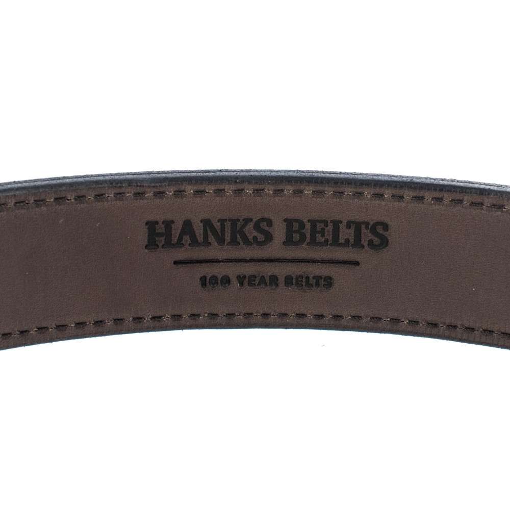 Hanks Belts Brown Stamp