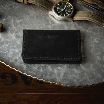 Small Bifold Leather Card Case 