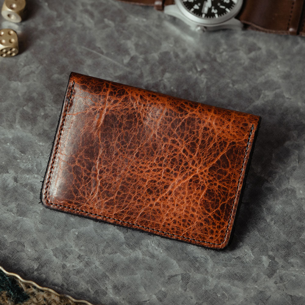 Goatskin Leather Slimline Card Case