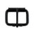 Powder Coated Black Roller Buckle - Black