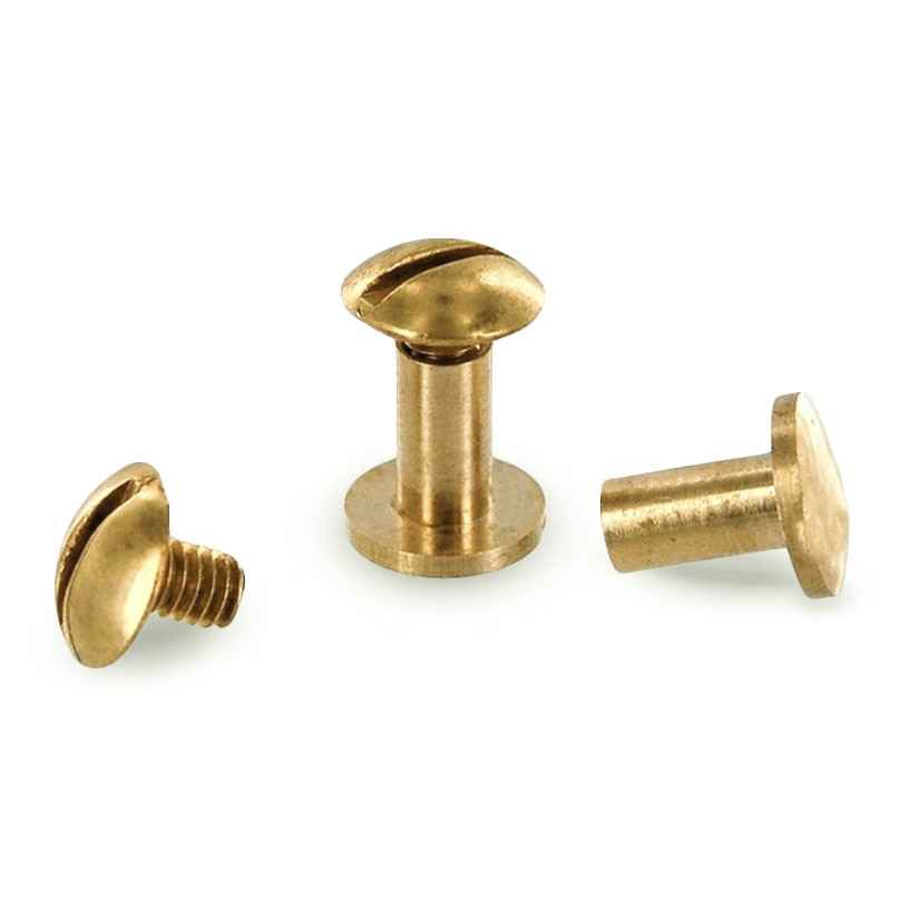 Replacement Chicago Screws - Hanks USA Made CCW Gun Belts Brass