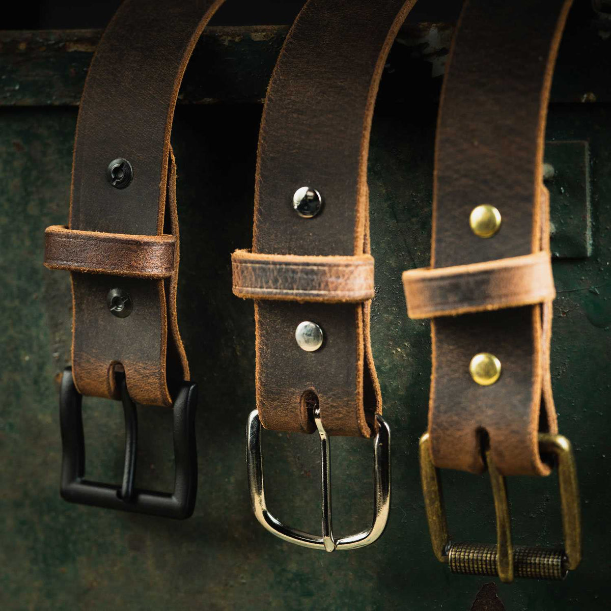 Crazy Horse Leather Jean Belt