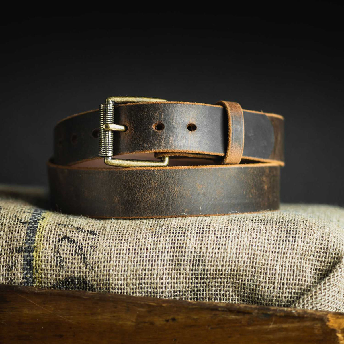 Crazy Horse Leather Jean Belt